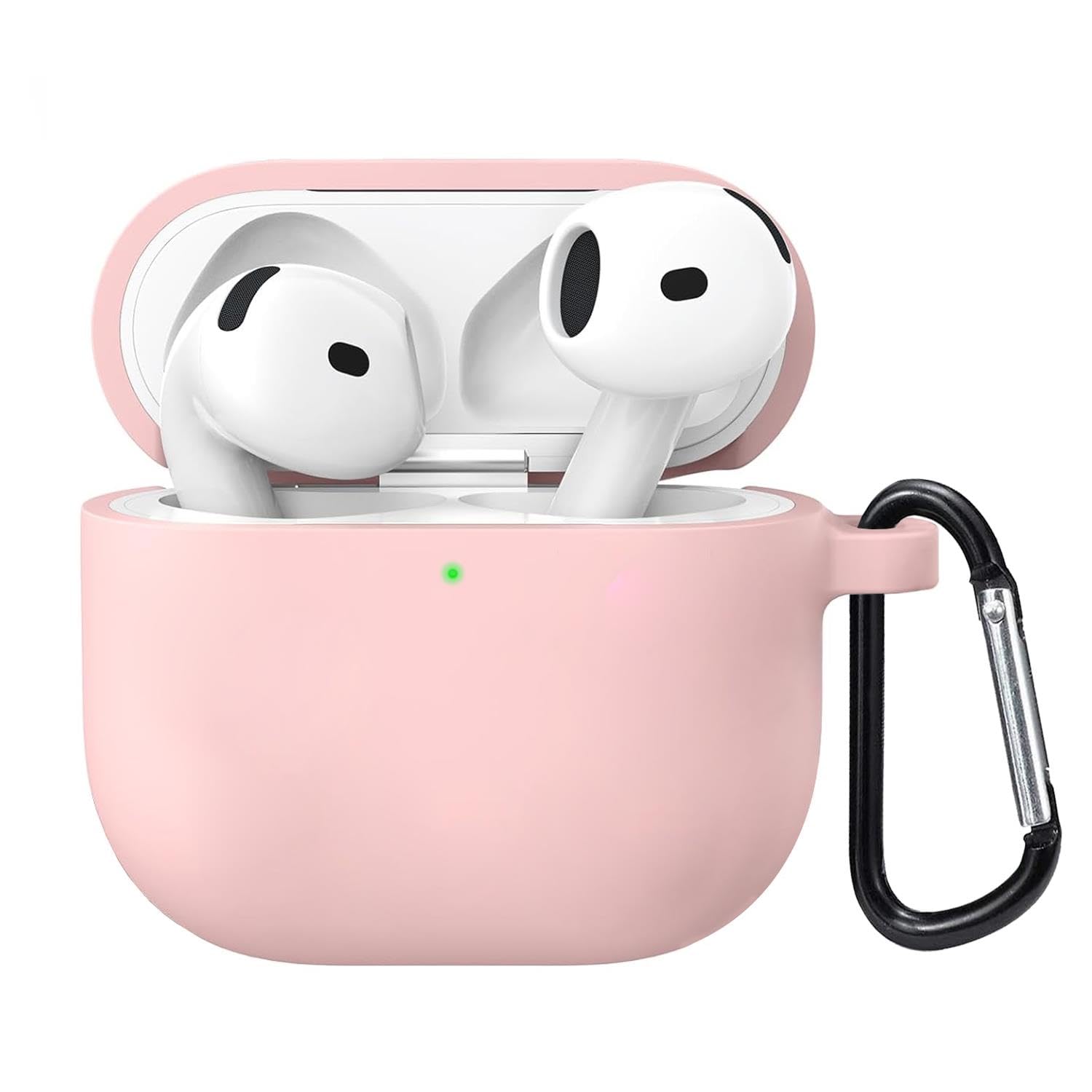 Microsonic Airpods 4.Nesil/ANC Liquid Silicone Lansman Pembe [AirPods 4 ile Uyumlu Kılıf - Pembe]