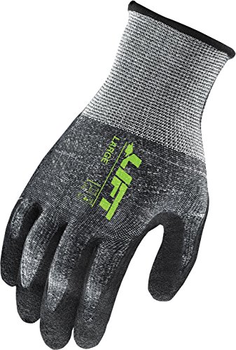 LIFT Safety GFL-12K1L Fiberwire Gloves, X-Large, Gray