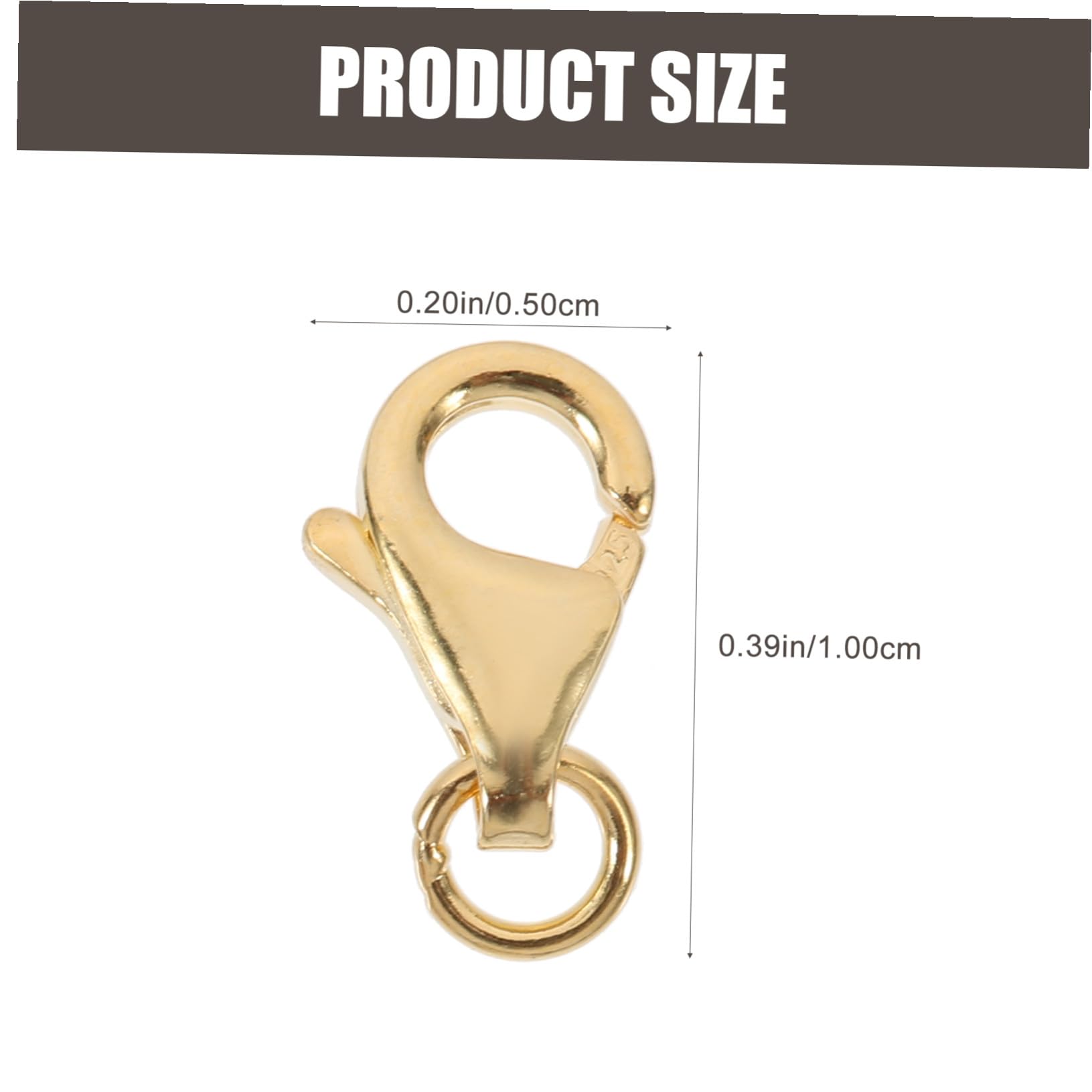 EXCEART 10sets Fibbia Per Collane e Bracciali Per Creazione Gioielli Accessori Facili Da Applicare e Installare