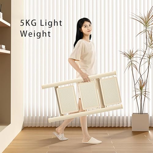 Image of DELAVALA 3 Step Ladder,Folding Step Stool with Wide Anti-Slip Pedal,330 lbs Portable Sturdy Steel Ladder for Your Kitchen, Pantry, Closets, Office, Space Saving