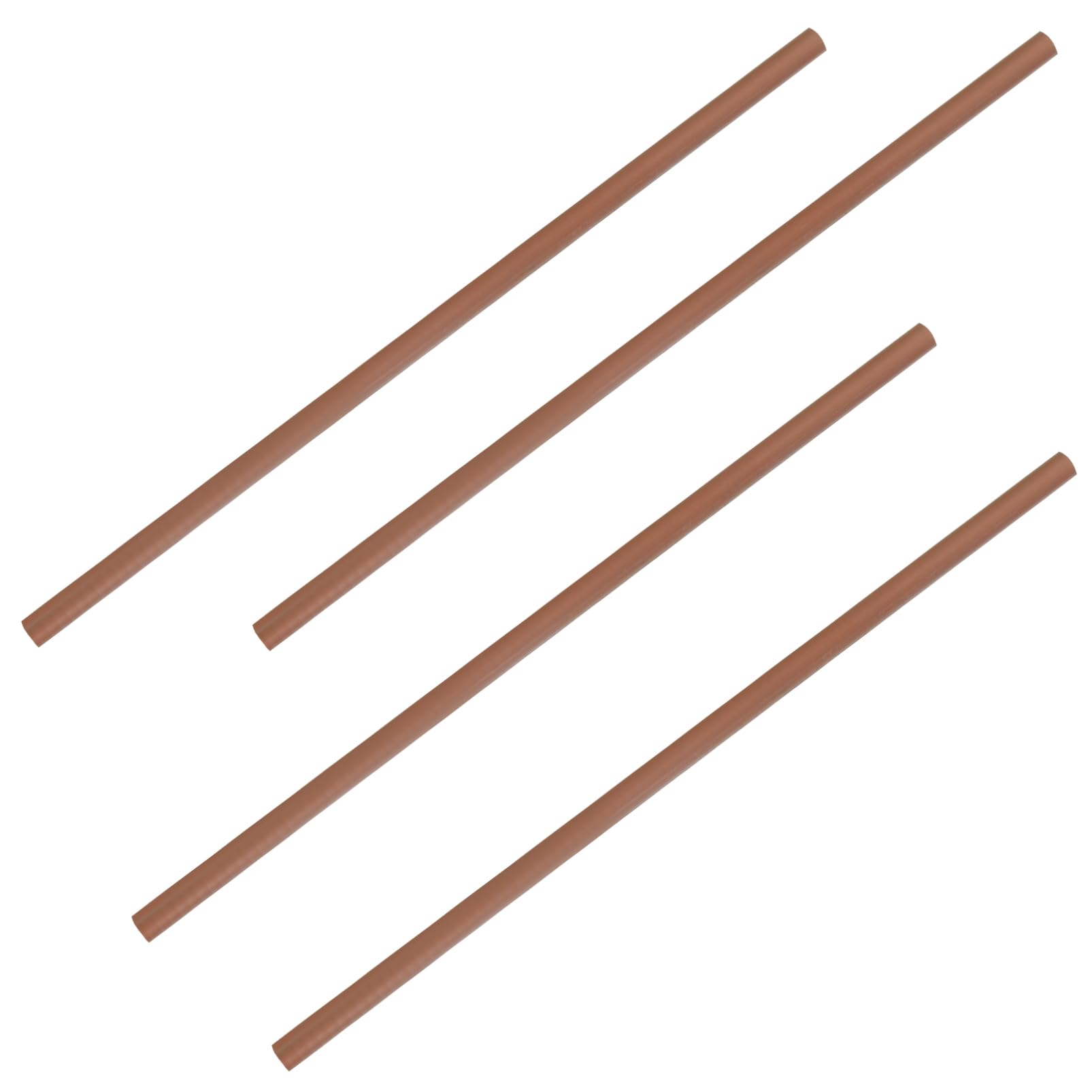 Alipis 4pcs Copper Round Rods Kit Gauge Bare Copper Rods for Crafting and Metal Hobby Projects for Handicrafts and Model Making