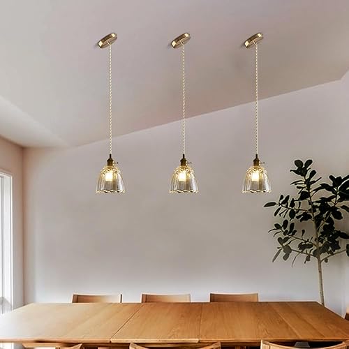 Miniatura 2 de Sedelan Lámpara colgante vintage, luces colgantes de cristal, isla de cocina, luz colgante antigua, iluminación colgante interior para cocina,