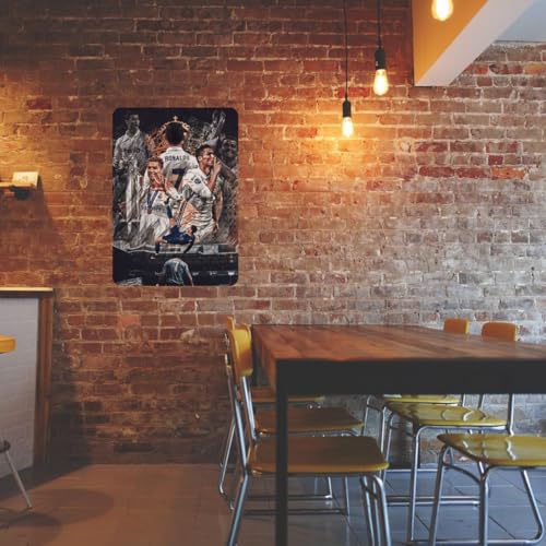 Image of Zesta Bathroom Decor Items Washroom Decor Tin Sign | Aesthetic Posters Wall Poster for Bedroom | Magnetic Cafe Decoration Items / Restaurant Decorations Items | Quirky Home Decor Bar Accent (Rolando (3))
