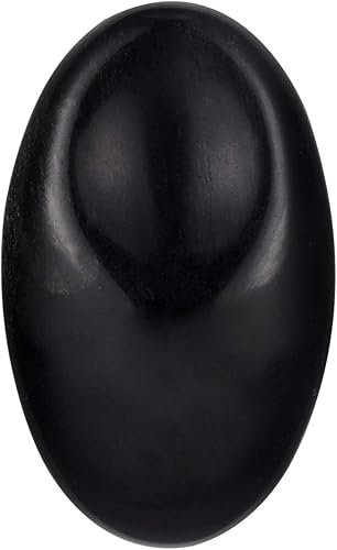 Miniatura 5 de Rockcloud Paquete de 2 piedras de cristal de roca para el pulgar para la ansiedad, piedra de palma de bolsillo de cristal curativo, forma ovalada