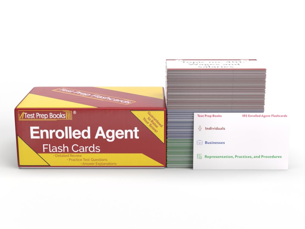 Enrolled Agent Study Cards 2025-2026: IRS Enrolled Agent Exam Prep and Practice Test Questions [Full Color Cards]