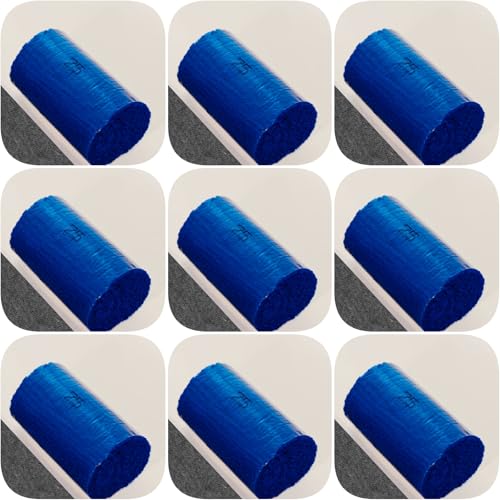 Image of Yglnden 10 Bundles Latch Hook Kit Colorful Yarn Bundles Cut Rug DIY Latch Hook Yarn for Handmake Craft Sewing Knitting for Adults (10 Bundles# Dark Blue A)