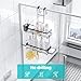 Aitatty Over the Door Shower Caddy Hanging: Black Rustproof Shower Organizer over the Door - No Drilling Bathroom Rack for Inside