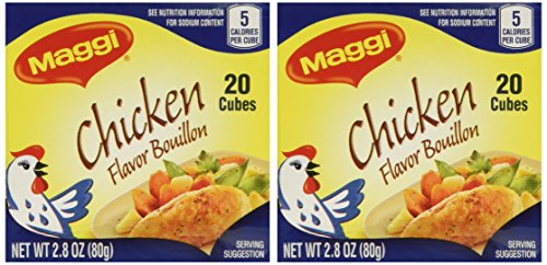 Maggi Chicken Flavor Bouillon Cubes 2.82 Oz. - 2 Pack