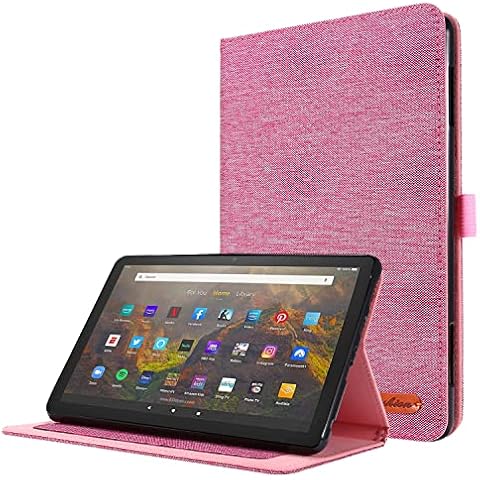 Lobwerk Case for Amazon Fire HD 10 / HD 10 Plus 11th Generation 2021 10.1 Inch Smart Cover Case with Stand Function and Auto Sleep/Wake Function Cover