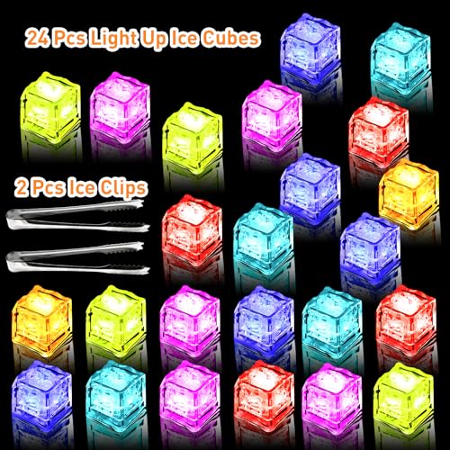24 Cubos de Hielo LED Reutilizables para Bebidas miniatura 3