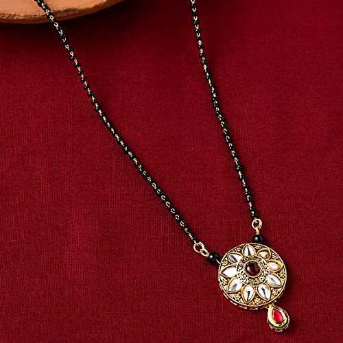 Traditional Plated Circle Charm Mangalsutra, Women's