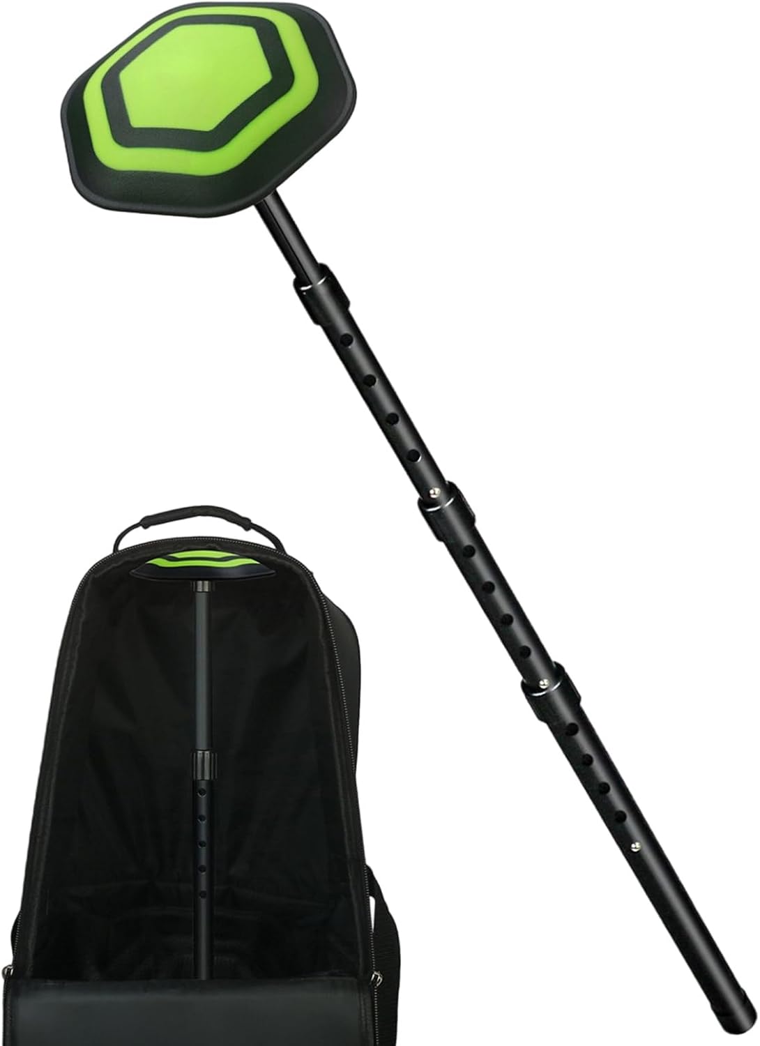 Aluminum ABS Golf Bag Stand 4 Section Telescoping Frame Effortless Assembly Anti Slip Base for Professional Players Golf Bag Base