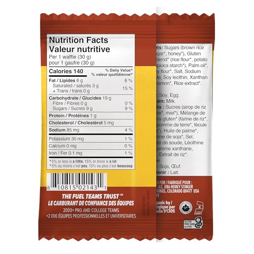 Image of Honey Stinger Gluten Free Waffles - 12-Pack Gf Cinnamon, One Size | baked-goods-waffles