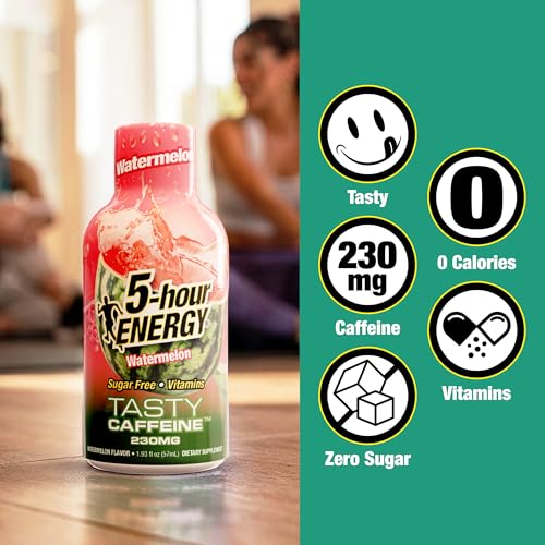 Image of 5-hour ENERGY VARIETY PACK Hawaiian Breeze, Tropical Burst & Watermelon Flavors, 30 Count, 1.93 Fl Oz Energy Shot, Extra Strength, Amino Acids, B Vitamins, Sugar Free and Zero Calories