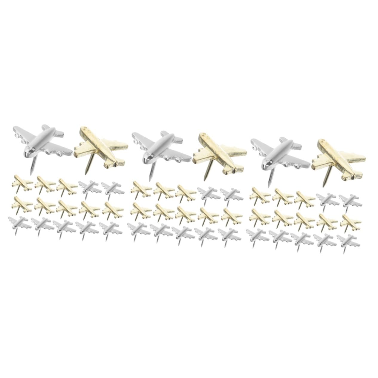 Tofficu 3 Set Versatili Puntine da Disegno in Metallo Decorative Puntine da Disegno Decorative per Mappe da Parete Foto Decorazioni da Parete Attività Pezzi * 3