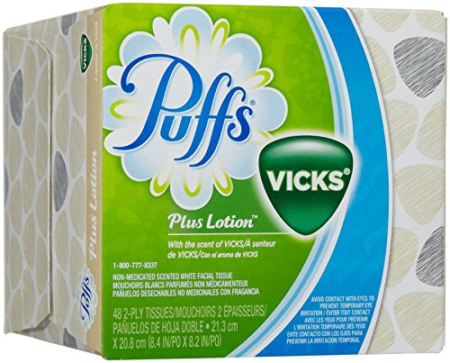 Image of Puffs Plus Lotion Facial Tissues with scent of Vicks - 48 ct