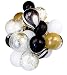 Shindig + Bash 12 Inch Party Balloons - Confetti - Gold - Black - White - Marble - 20 Pieces
