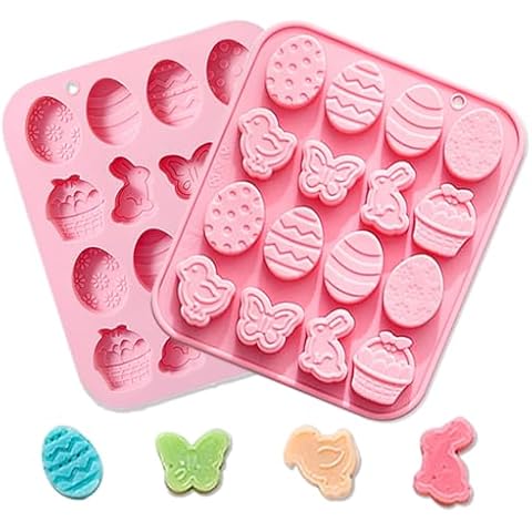 Leesgel 3D Silicone Easter Chocolate Moulds Cover
