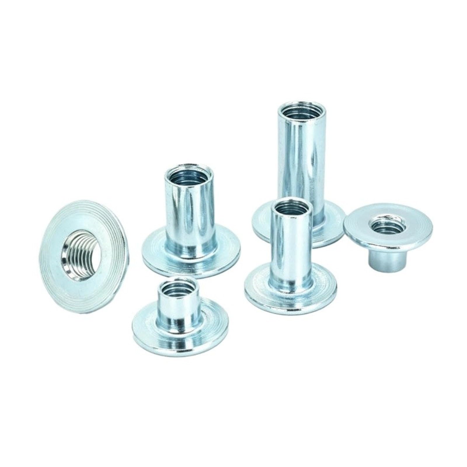 ZS Hardware Spawane nakrętki stalowe M4-M12 typu T ze stali węglowej z otworem przelotowym(M4x6-100pcs)