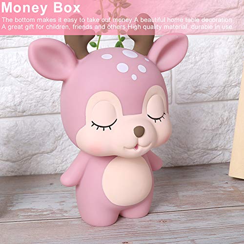 Deer Piggy Bank, Cute Elk Piggy Banks Unbreakable Plastic Money Coin Bank for Boys and Girls Animal Banks Birthday Gift for Kids by Cyrank - Image 5