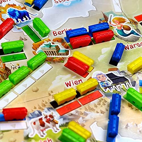 Fantasy Flight Games Ticket to Ride: Europe: First Journey Board Games, Standard, DW7227 9 51vaB3dPhCS. AC