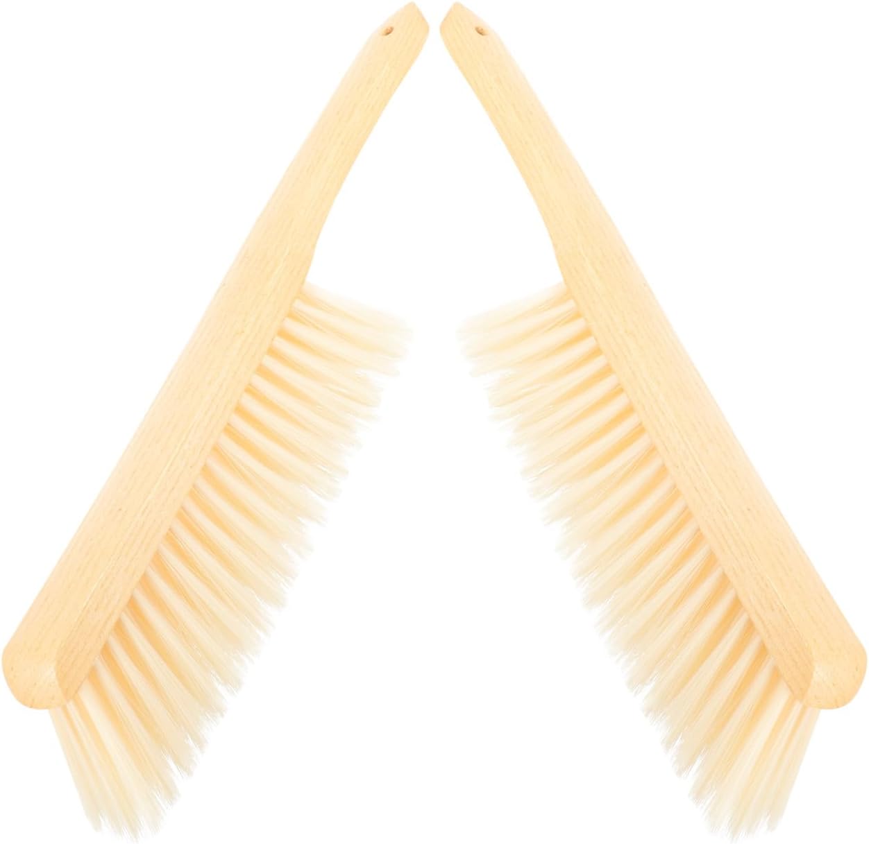 Ciieeo 2pcs Wood Handle Dusting Brush Soft Bristle Hand Broom Set for Lampshade Fabric Cleaning Reusable Household Surface Dust Brush for Table and Floor Lamps