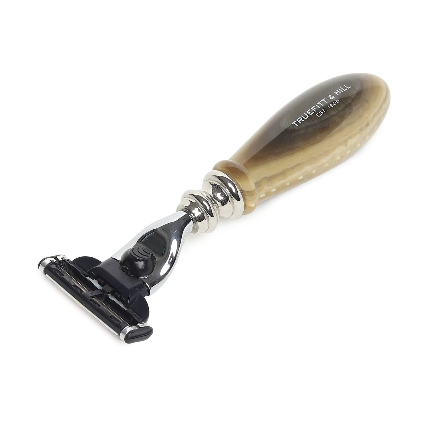 Truefitt & Hill Faux Horn Mach-3 Razor Chrome Regency | Essential Grooming Collection For Men