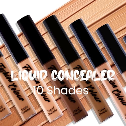 Image of FASHION COLOUR Liquid Concealer | Line Smooth | Skin Flawless | Natural Finish | Long Lasting | Easily Blendable Concealer For Face Makeup | Lightweight | Shade 07