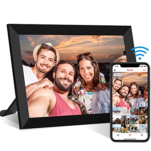Frameo Digital Frame, 10.1" Smart WiFi Digital Picture Frame with IPS Touch Screen, Auto-Rotate and Built-in16GB Storage, Easy Setup & Share Moments Instantly via Frameo App from Anywhere