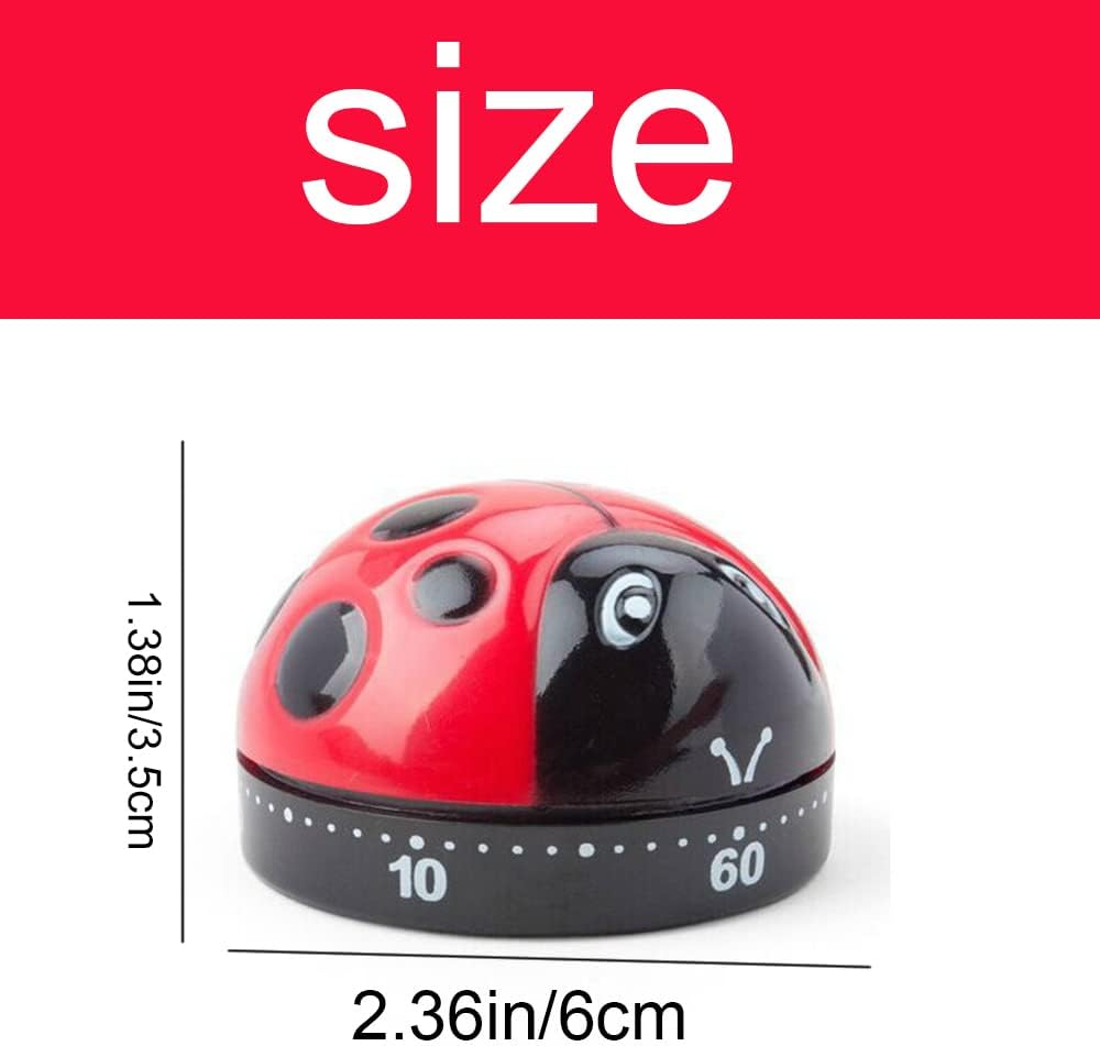 60 Minutes Kitchen Timer Clock with Loud Alarm Mechanical Timer No Battery Required Countdown Timer for Cooking Baking Steaming