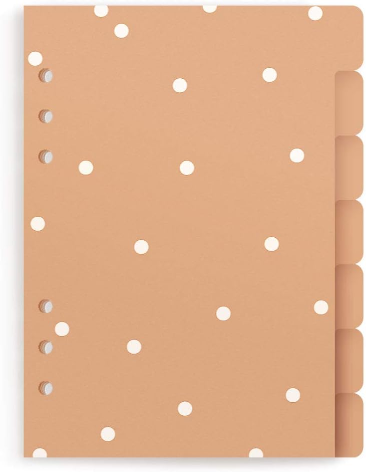 Raccoglitore A5 Con 6 Anelli - Cartella Kraft Per Fogli, Senza Pagine Interne - Foto 3