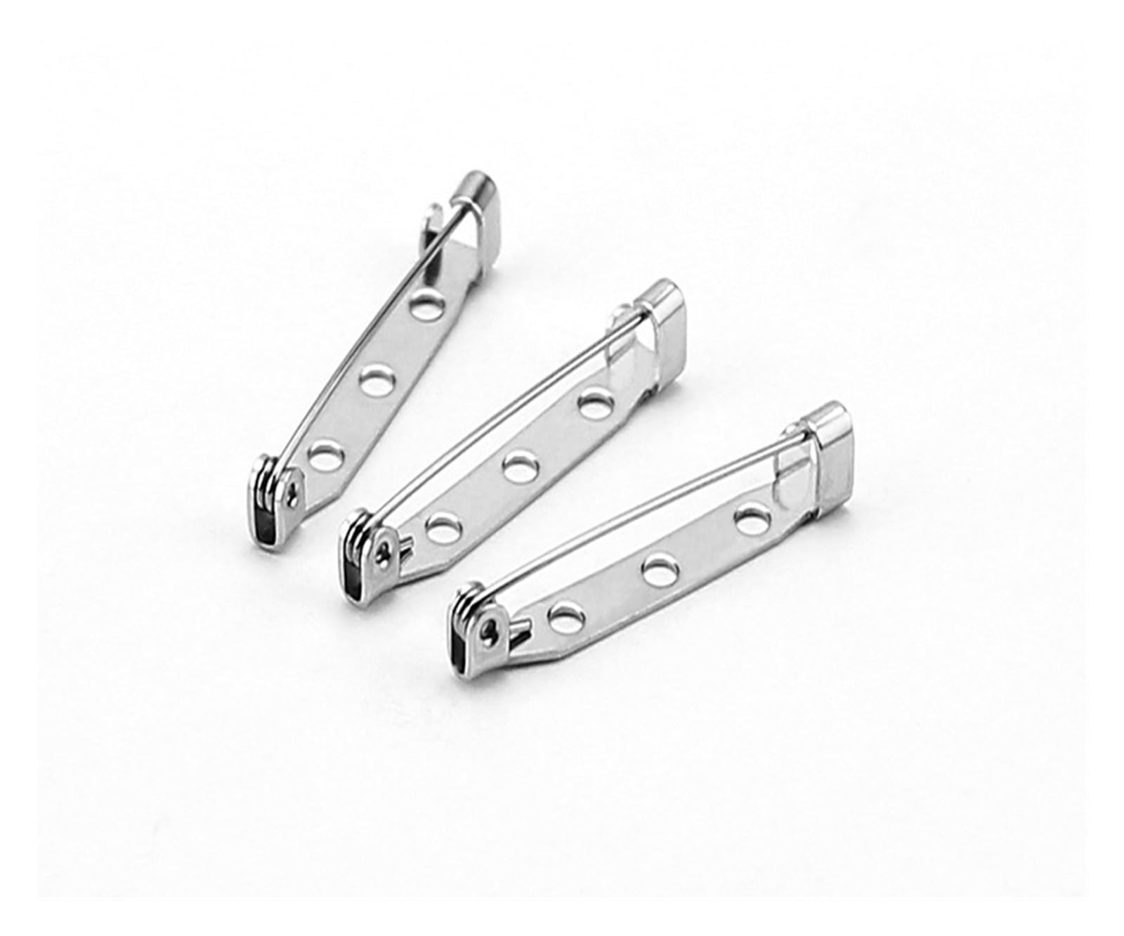 Zapięcia do broszek, Stainless Steel Brooch 30pcs DIY Jewelry Findings Clasp Base Pins for Badge Making Supplies(19 mm)