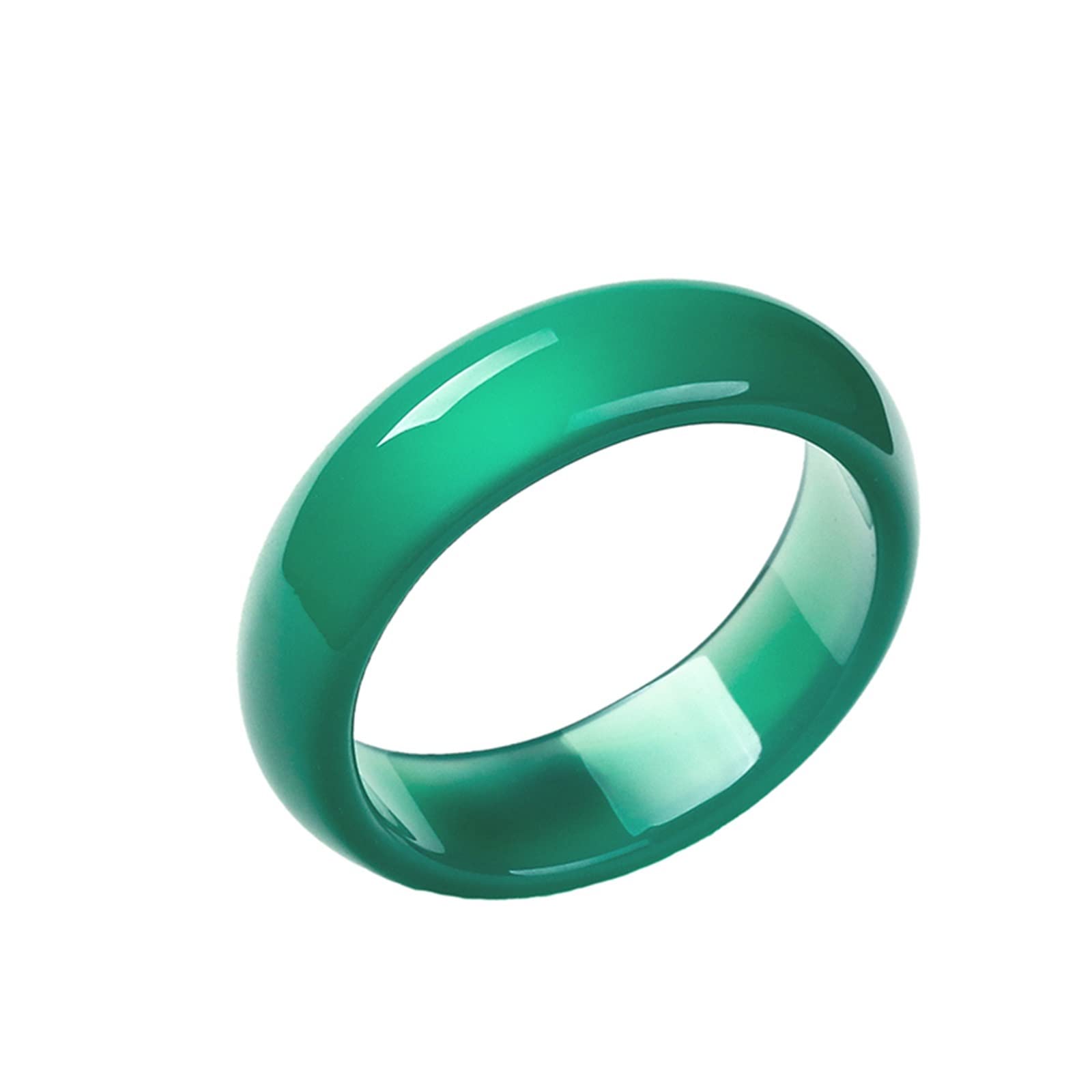 Natural Green Jade Ring Chalcedony rote Ringe Schwanz Schmuckliebhaber Männer Frauen Jade Schmuckgrün Amethyst Ring Rubin Ring (Ringgröße: 9,5)