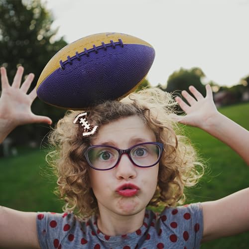 4 Pinzas de Pelo de Fútbol para Niñas, Lazos Brillantes con Clip de Fútbol para Accesorios Deportivos de Fiesta para Niñas y Mujeres miniatura 4