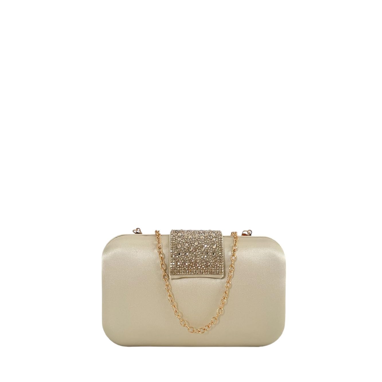 MODELISA - Bolso Clutch De Mano Fiesta Elegante Brillo Cadena De Hombro Boda Evento Ceremonia Para Mujer