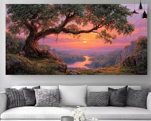 DIY peinture diamant 5D Arbre de Vie XXL pour grand salon moderne
