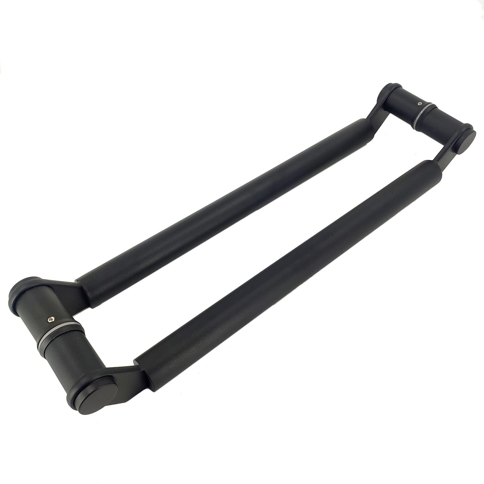 CWCQGH Door Handle Sliding Barn Door Shower Door Black Push Pull Door Handle, Commercial Double Sided Entry Glass Pulls for Shower/Barn Door/Interior Exterior Gate,One Color-150cm/59in