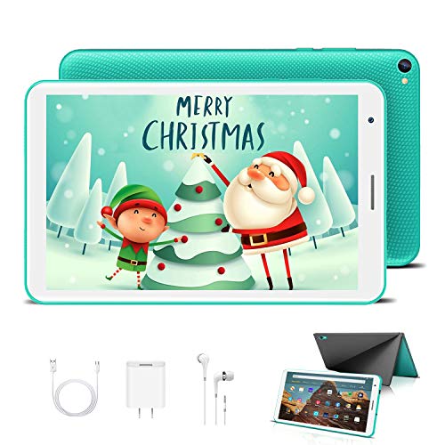 Tablet para Nios con WiFi 8.0 Pulgadas 3GB RAM 32GB/128GB ROM Android 10.0 Pie Certificado por Google GMS 1.6Ghz Tablet Infantil Quad Core Batera 5000mAh Tablet PC Netflix Juegos Educativos(Verde)