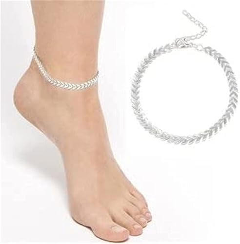 Miniatura 2 de Bonlting Pulsera de tobillo de plata de ley para mujer cadena de joyería de pie