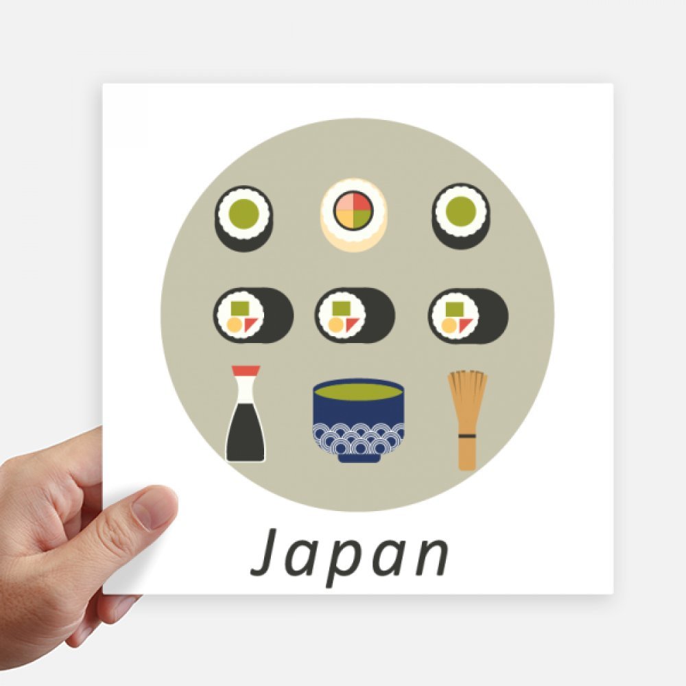 Autocollant sushi 20cm pour ordinateur portable et mur style japonais