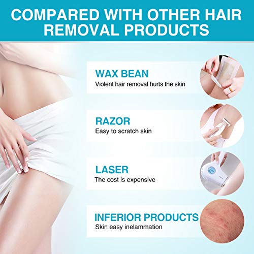 Aloe Hair Removal Cream For Men Or Women Sensitive Formula Bikini Remove Cream Painless Hair Remover Moisturizing For Body Arm Leg Armpit Gifts #TOP2