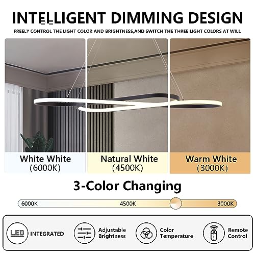 Image of 29.53in Modern Color Changing LED Pendant Light
