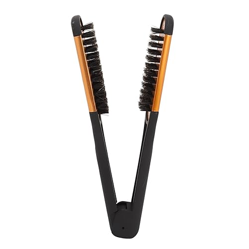 Miniatura 9 de Cepillo para el cabello, pinzas para el cabello, elasticidad de resorte, alisador de cabello, suave, transpirable, doble cara, cepillo plano de