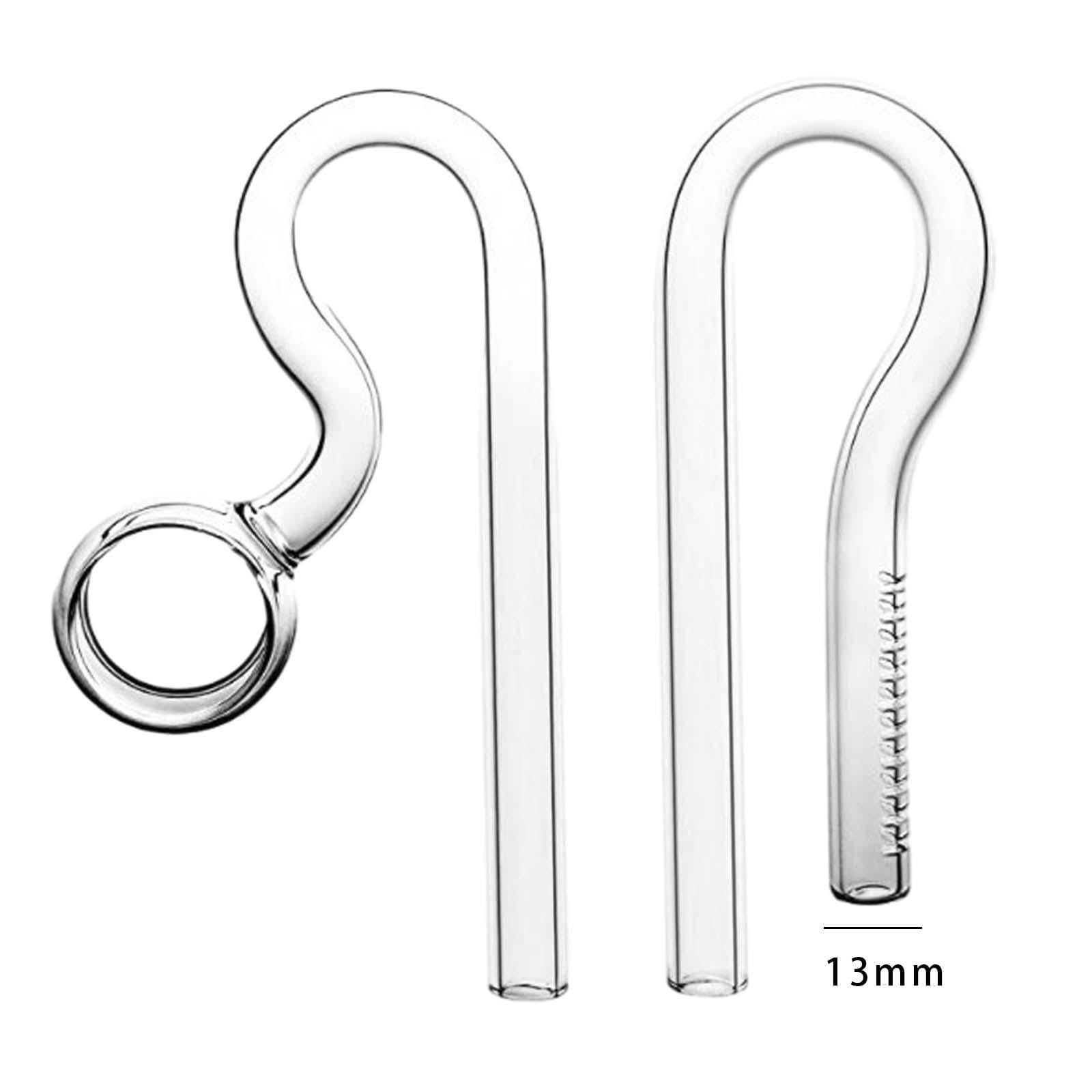 Baoblaze Tubo de de Vidrio, Flujo de Entrada, Salida Violeta, Tanque plantado para Acuario, paisajismo acuático, 13mm