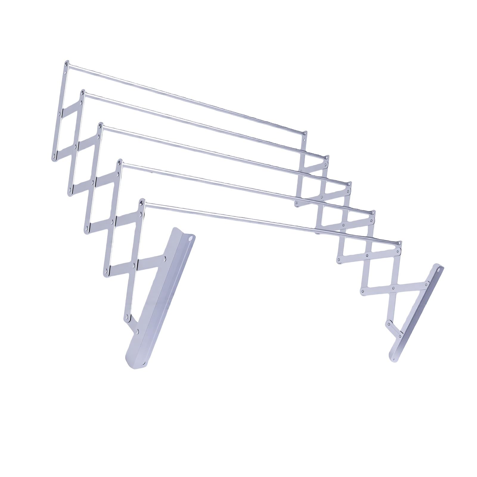 Suszarka do Montażu na ścianie Składana Aluminiowa 31,5 X 31,5 Cala