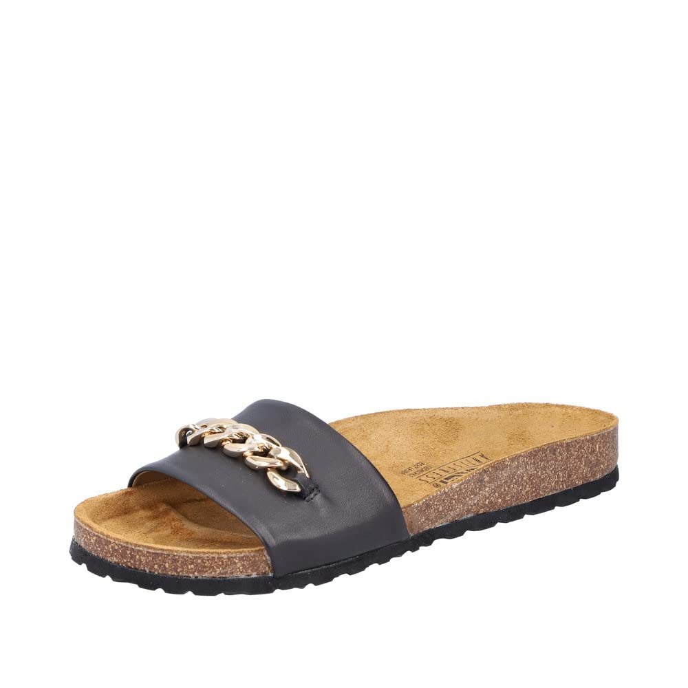 Rieker V8092, Mules, Schwarz,