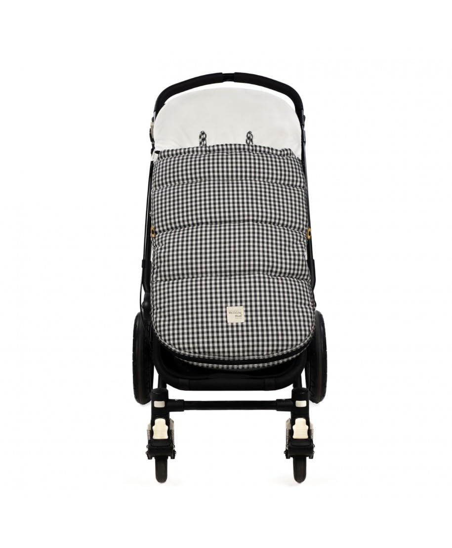Saco silla invierno I Love Vichy de Walking Mum (Negro)