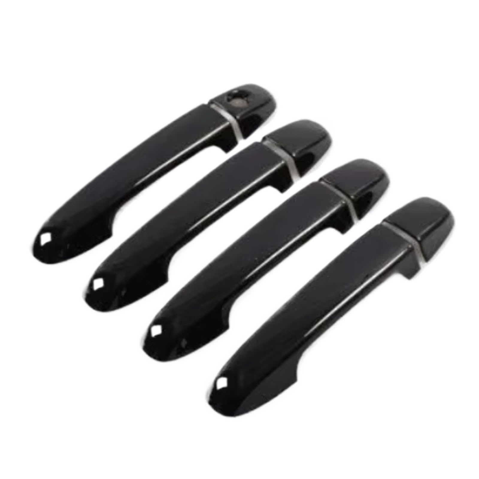 Iukmr 1 Keyhole 4 Doors-B For Toyota For Prius C For Aqua Nhp10 2012-2019 Abs Car Accessories Carbon Fiber Chrome Door Handle Cover Trim Car Outer Door Handle(1 Keyhole 4 Doors-B)