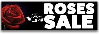 Roses For Sale Vinyl Banner 10 Feet Wide by 3 Feet Tall