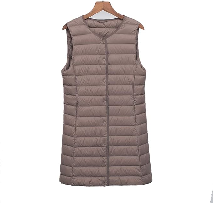 Amazon 軽量 2way ダウン ベスト レディース ライト インナーダウン ベスト ダウンジャケット レディース ロング 収納袋付き 暖かい 登山 防風 防寒 秋冬春 レディースファッション 大きいサイズ ベスト 通販
